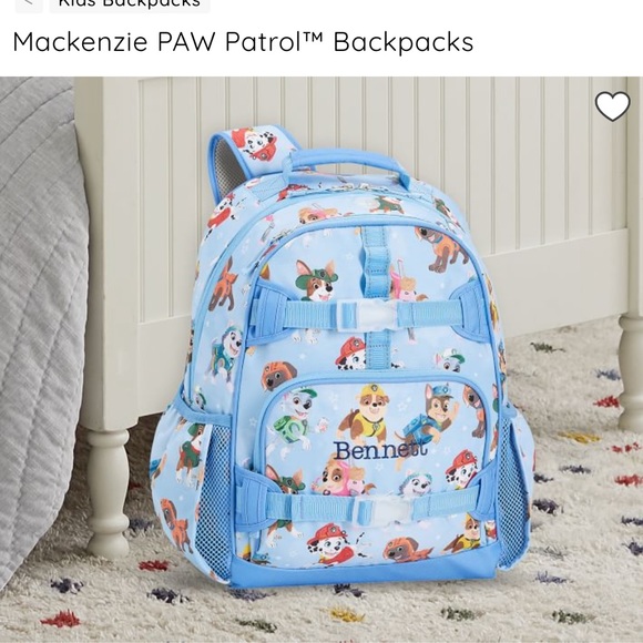 Pottery Barn Kids Other Pottery Barn Mini Paw Patrol Backpack